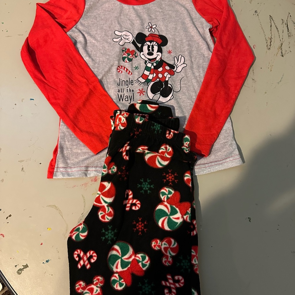 Disney Red and grey Kids holiday pajama set